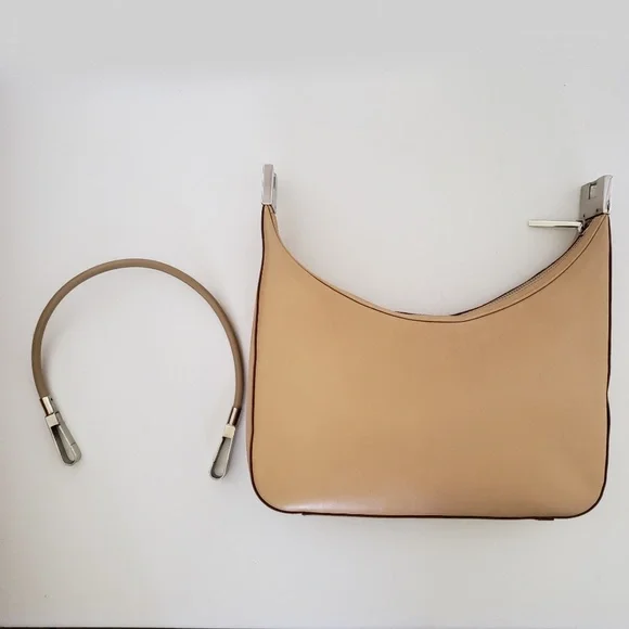 GUCCI Beige Brown Tan Leather Shoulder Bag - Picture 5 of 14